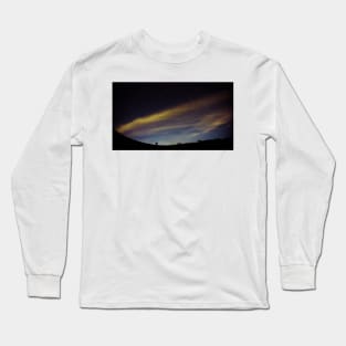 Starry Night over Hills and Valley Long Sleeve T-Shirt